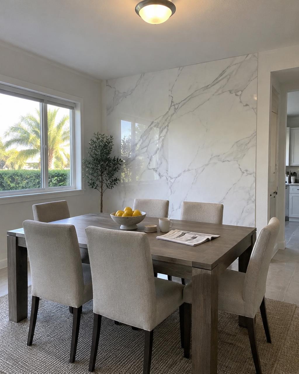 Faux-Marble Feature